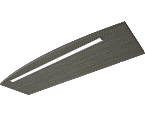 LED osvětlení do koupelny Jungborn VENTITRE 82 x 26,5 cm grafitově šedá 6,7 W Stropní svítidlo ve vzhledu dřeva s LED světelným zdrojem