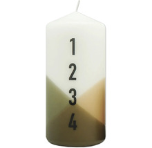 Adventní svíčka s čísly 1 až 4