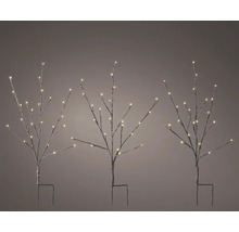 Tři dekorativní stromy s LED osvětlením pro venkovní použití