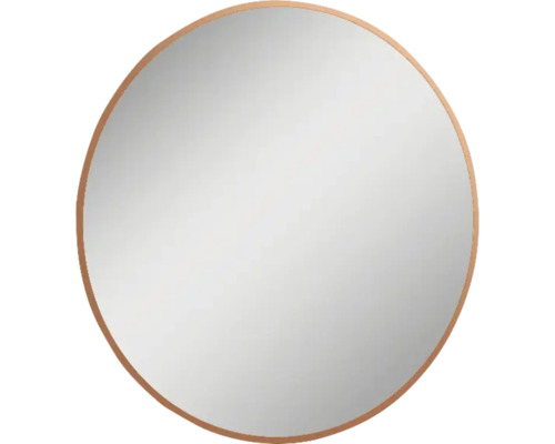 Kulaté zrcadlo do koupelny s osvětlením v rámu Jungborn Round Ø 60 cm IP 44 Kulaté zrcadlo s dřevěným rámem