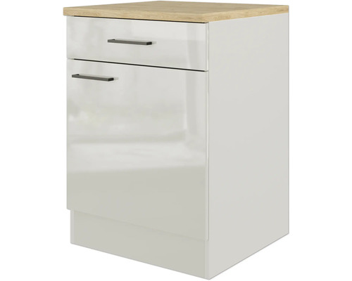 Spodní skříňka se dvěma zásuvkami a dřevěnou deskou