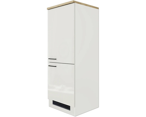 Vysoká kuchyňská skříňka se dvěma dvířky a větrací mřížkou