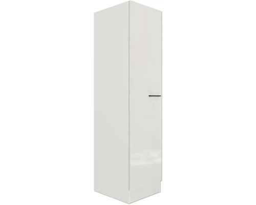Bílá vysoká skříňka s rukojetí do koupelny