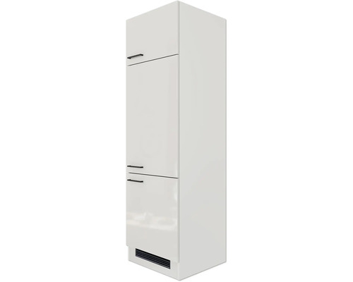 Vysoká kuchyňská skříňka se zásuvkami a odvětrávací mřížkou