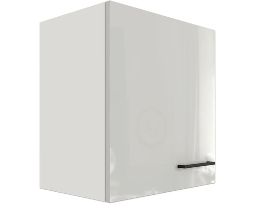 Bílá horní kuchyňská skříňka s úchytkou