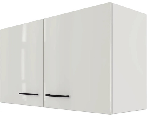 Závěsná kuchyňská skříňka se dvěma dvířky a úchyty