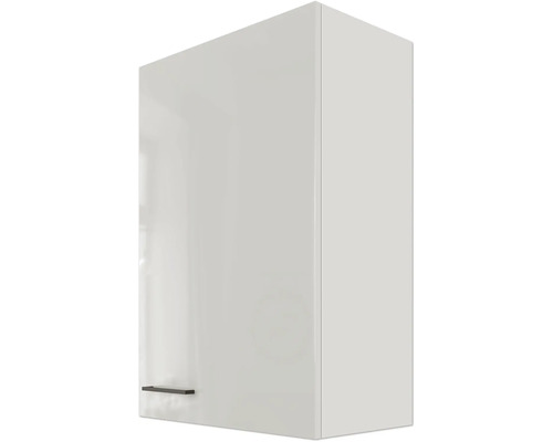 Bílá závěsná skříňka do kuchyně s úchytkou