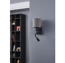 Nástěnné svítidlo s lampičkou na čtení pro montáž na stěnu