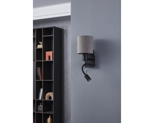 Nástěnné svítidlo s lampičkou na čtení pro montáž na stěnu