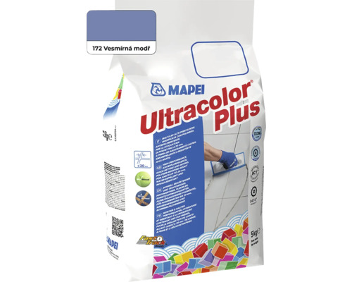 Spárovací hmota Mapei Ultracolor plus 172 vesmírná modř 5 kg Balení 5 kg spárovací hmoty Mapei Ultracolor Plus
