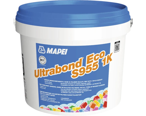 Kontaktní lepidlo Mapei Ultrabond Ecp S955 1K světlý 15 kg Kbelík lepidla na parkety Ultrabond Eco S955 1K od společnosti Mapei