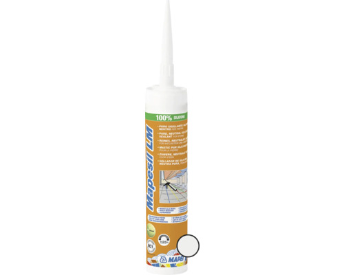 Silikónový těsnící tmel Mapei Mapesil LM 110 manhattan 310 ml Silikonová kartuše Mapei Mapesil LM
