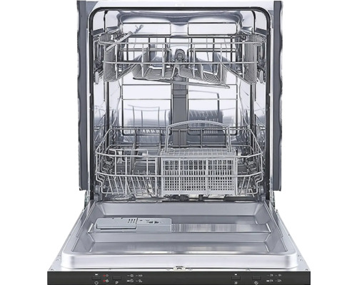 Otevřená myčka s koši na nádobí