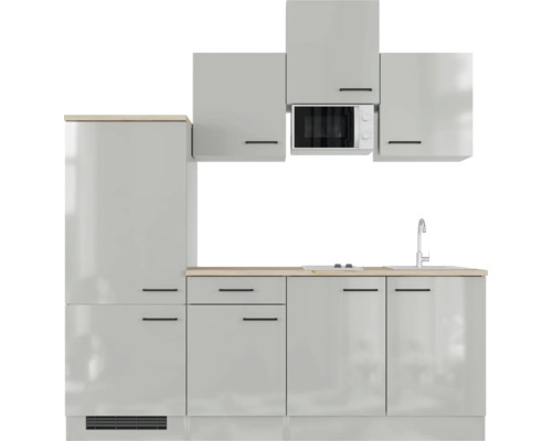 Kompletní kuchyňská linka s dřezem, baterií a mikrovlnnou troubou