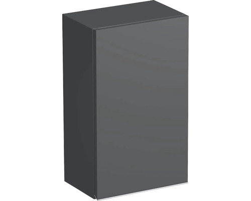 Koupelnová závěsná skříňka Intedoor TRENTA antracit matný 35 x 58 x 23 cm TRE HZ 35 1D L S A3396