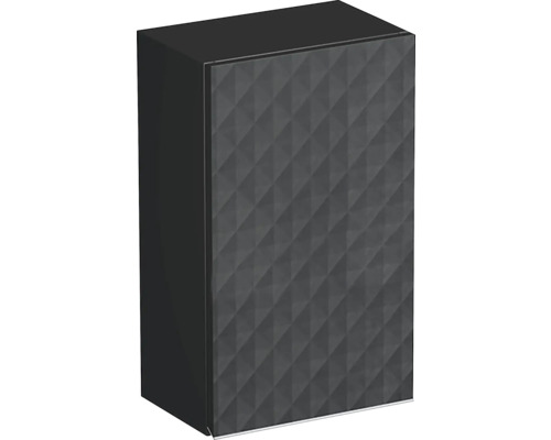 Koupelnová závěsná skříňka Intedoor TRENTA černá matná 35 x 58 x 23 cm TRE HZ 35 1D L S U129