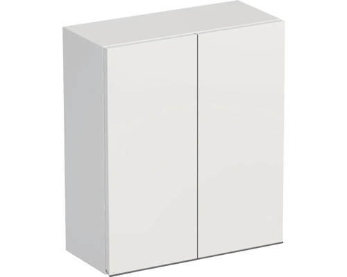 Koupelnová závěsná skříňka Intedoor TRENTA bílá vysoce lesklá 50 x 58 x 23 cm TRE HZ 50 2D B A0016