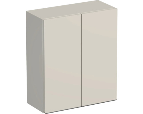 Koupelnová závěsná skříňka Intedoor TRENTA kašmírová lesklá 50 x 58 x 23 cm TRE HZ 50 2D B A3026
