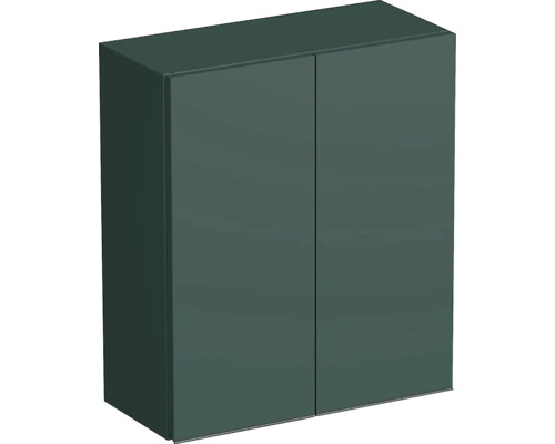 Koupelnová závěsná skříňka Intedoor TRENTA šalvějově zelená matná 50 x 58 x 23 cm TRE HZ 50 2D B A9146