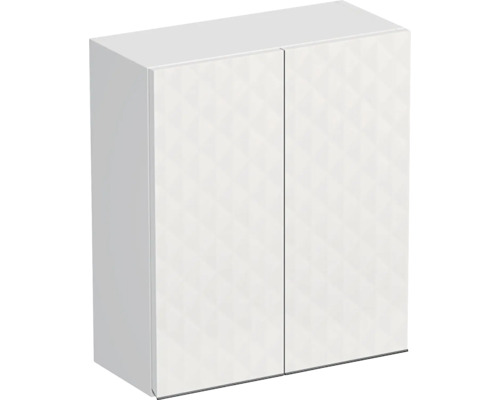 Koupelnová závěsná skříňka Intedoor TRENTA bílá matná 50 x 58 x 23 cm TRE HZ 50 2D B B073
