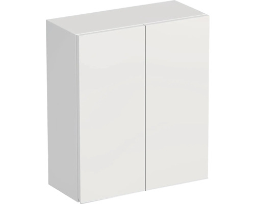 Koupelnová závěsná skříňka Intedoor TRENTA bílá vysoce lesklá 50 x 58 x 23 cm TRE HZ 50 2D S A0016
