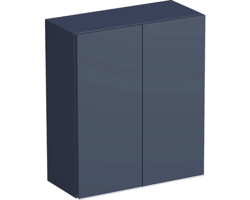 Koupelnová závěsná skříňka Intedoor TRENTA modrá marino matná 50 x 58 x 23 cm TRE HZ 50 2D S A9166