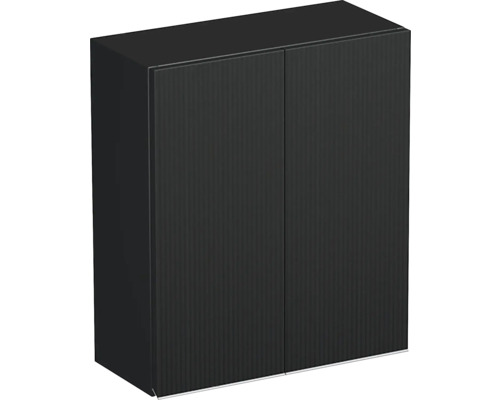 Koupelnová závěsná skříňka Intedoor TRENTA černá matná 50 x 58 x 23 cm TRE HZ 50 2D S A9276
