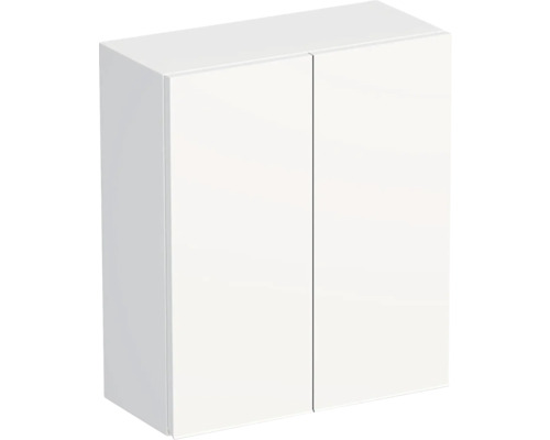 Koupelnová závěsná skříňka Intedoor TRENTA bílá matná 50 x 58 x 23 cm TRE HZ 50 2D W 379