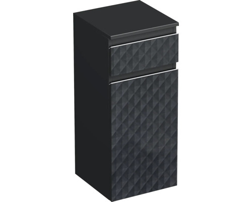Koupelnová skříňka nízká Intedoor TRENTA černá matná 35 x 83,4 x 35 cm TRE SN 35 1Z K S U129