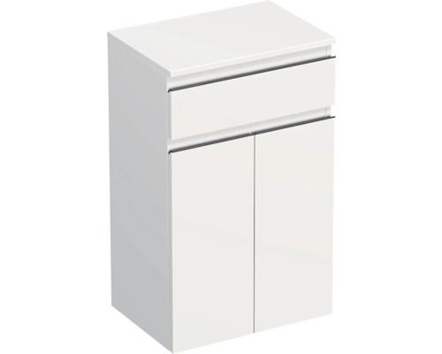 Koupelnová skříňka nízká Intedoor TRENTA bílá matná 50 x 83,4 x 35 cm TRE SN 50 1Z 2D B 379