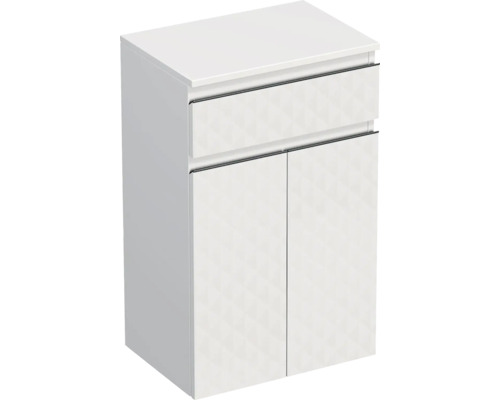 Koupelnová skříňka nízká Intedoor TRENTA bílá matná 50 x 83,4 x 35 cm TRE SN 50 1Z 2D B B073