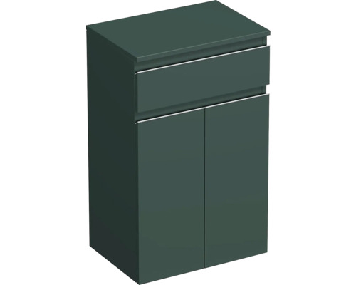 Koupelnová skříňka nízká Intedoor TRENTA šalvějově zelená matná 50 x 83,4 x 35 cm TRE SN 50 1Z 2D S A9146