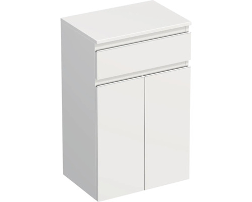 Koupelnová skříňka nízká Intedoor TRENTA bílá matná 50 x 83,4 x 35 cm TRE SN 50 1Z 2D W 379