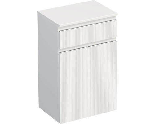 Koupelnová skříňka nízká Intedoor TRENTA bílá matná 50 x 83,4 x 35 cm TRE SN 50 1Z 2D W A8916