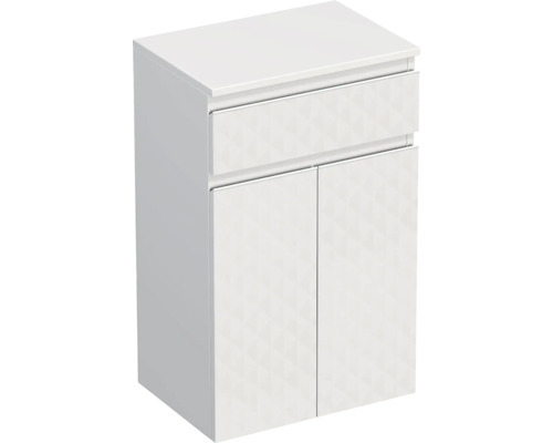 Koupelnová skříňka nízká Intedoor TRENTA bílá matná 50 x 83,4 x 35 cm TRE SN 50 1Z 2D W B073