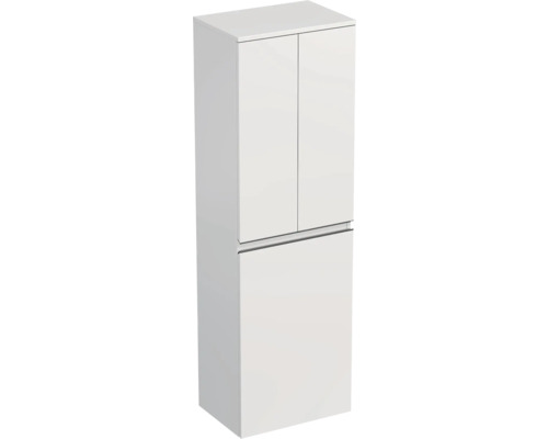 Koupelnová skříňka vysoká Intedoor TRENTA bílá vysoce lesklá 50 x 161,8 x 35 cm TRE SV 50 2D K B A0016