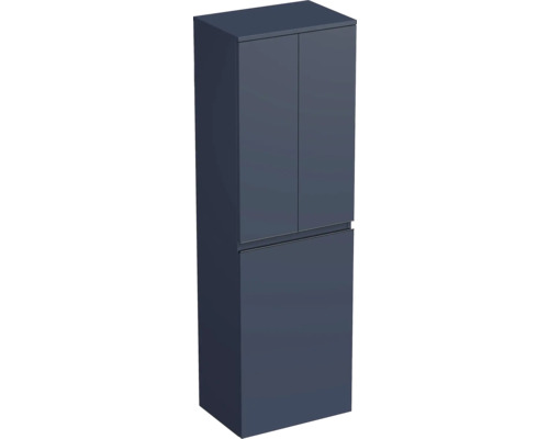 Koupelnová skříňka vysoká Intedoor TRENTA modrá marino matná 50 x 161,8 x 35 cm TRE SV 50 2D K B A9166