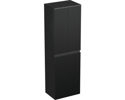 Koupelnová skříňka vysoká Intedoor TRENTA černá matná 50 x 161,8 x 35 cm TRE SV 50 2D K B A9276