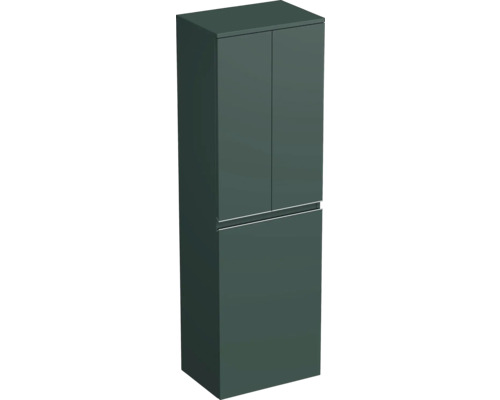 Koupelnová skříňka vysoká Intedoor TRENTA šalvějově zelená matná 50 x 161,8 x 35 cm TRE SV 50 2D K S A9146