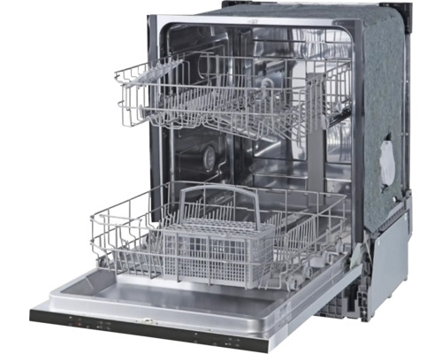 Otevřená myčka na nádobí se dvěma koši