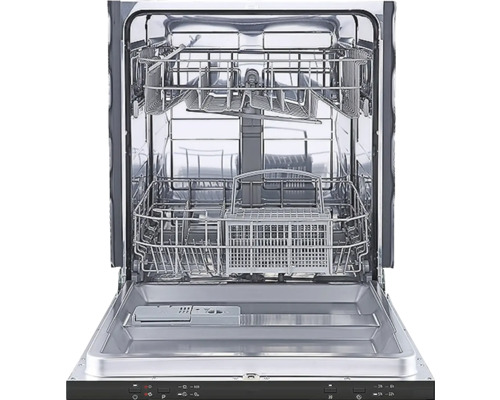 Otevřená myčka nádobí s koši