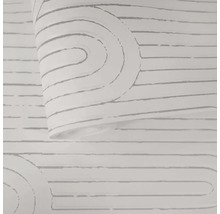 Tapeta s vodorovnými čarami a geometrickým designem