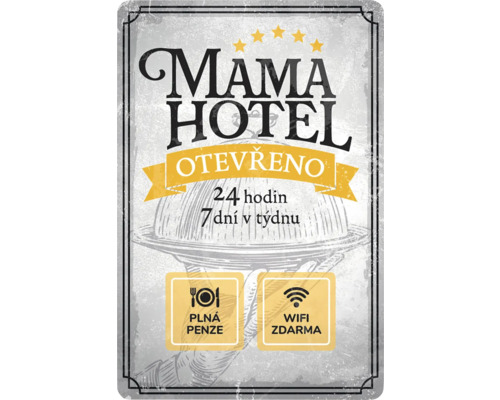 Cedule BU20057 20x30 cm Mama hotel