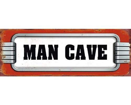 Plechová cedule Man Cave 36x13 cm