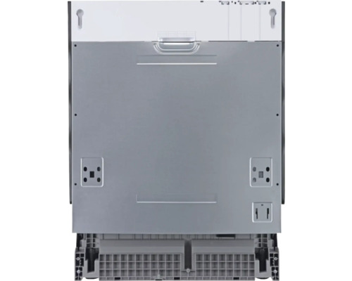 Pohled zezadu na myčku nádobí s montážními prvky