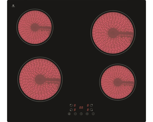 Sklokeramická varná deska se čtyřmi varnými zónami