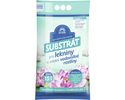 Substrát pro lekníny a ostatní vodomilné rostliny Profík 15 l Substrát pro lekníny a jiné vodní rostliny v 15litrovém balení