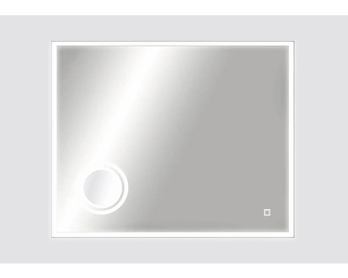 Obdélníkové zrcadlo s obvodovým osvětlením a dotykovým spínačem