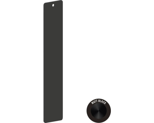 Matná černá ovládací deska WC