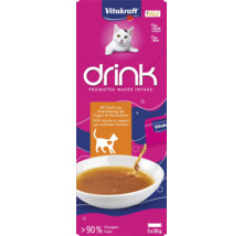 Vitakraft Logo kočičí nápoj na podporu příjmu vody, balení s pěti porcemi